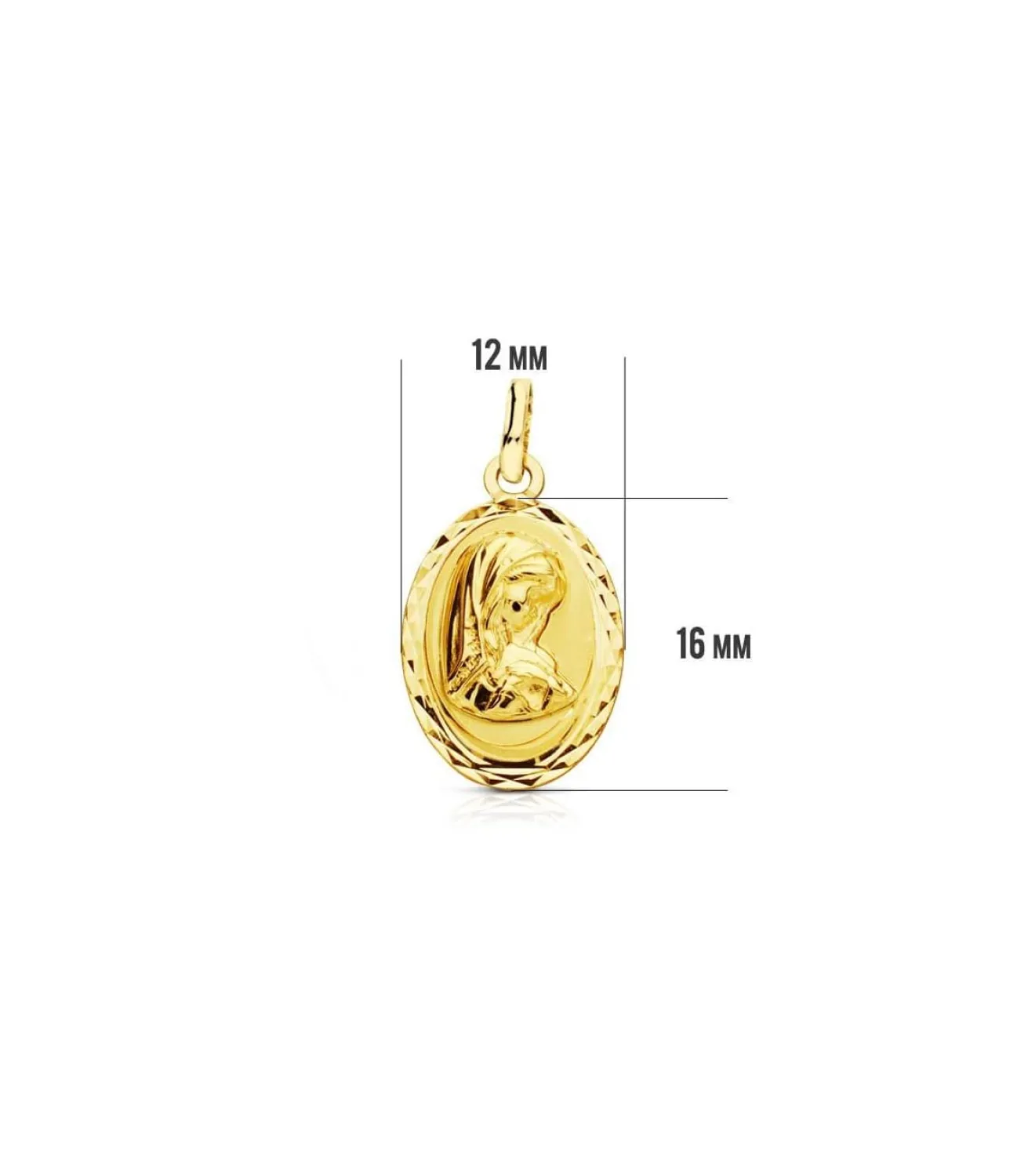 Medalla Virgen Niña Oval 18 Ktes<Alda Joyeros Cheap