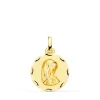 Medalla Virgen Niña Oval Oro Amarillo 18 K 16 Mm<Alda Joyeros Outlet