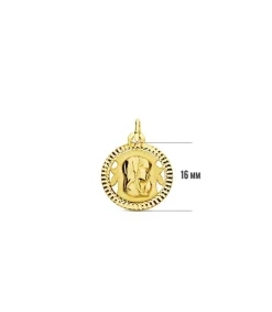 Medalla Virgen Niña Redonda 18 Ktes<Alda Joyeros Cheap
