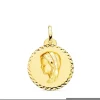 Medalla Virgen Niña Talla Oro Amarillo 18 K 20 Mm<Alda Joyeros Store