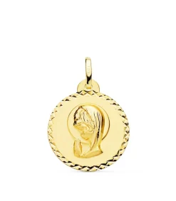 Medalla Virgen Niña Talla 18Ktes 20Mm<Alda Joyeros Clearance