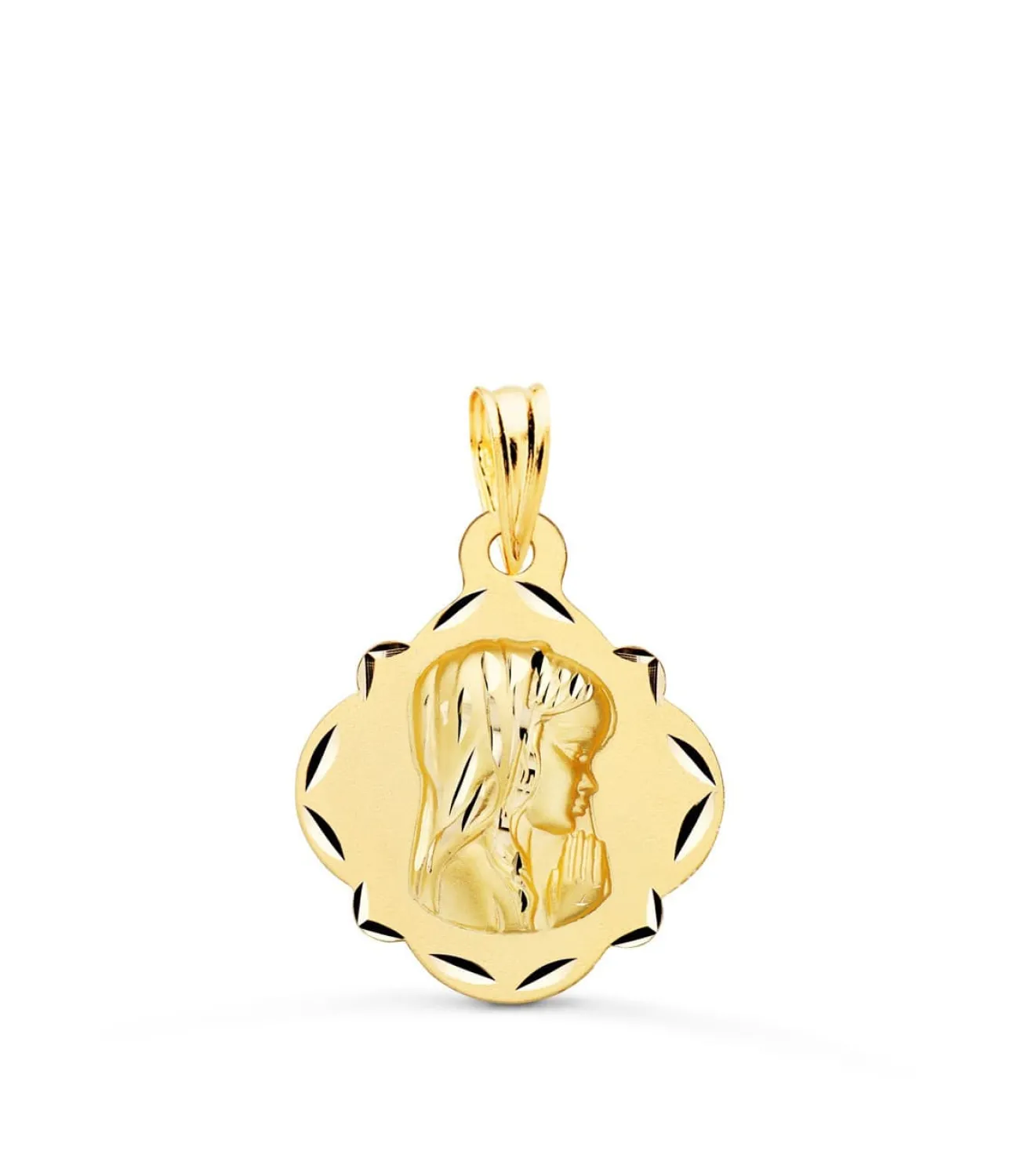 Medalla Virgen Niña Tallada 18 Ktes<Alda Joyeros Flash Sale