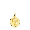 Medalla Virgen Niña Tallada Oro Amarillo 18 K 14 Mm<Alda Joyeros Best Sale