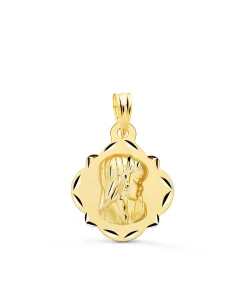 Medalla Virgen Niña Tallada 9 Ktes<Alda Joyeros Fashion