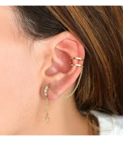 Pendiente Ear Cuff Cadenita Oro Amarillo 18K<Alda Joyeros Cheap