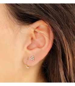 Pendiente Piercing Oro Amarillo 18K Triangulo<Alda Joyeros Outlet
