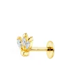Pendiente Piercing Oro Amarillo 18K Marquis Mini<Alda Joyeros Cheap