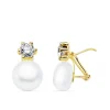 Pendientes Ariel Perlas Cultivadas Oro Amarillo 18 K 17 Mm<Alda Joyeros Outlet