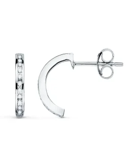 Pendientes Aro Diamantes 0.224 Qtes. Ob 18K<Alda Joyeros Sale