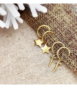 Pendientes Aro Punal Oro Amarillo 18K<Alda Joyeros Hot