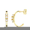 Pendientes Aros Abiertos Oro Amarillo 18K<Alda Joyeros Best Sale