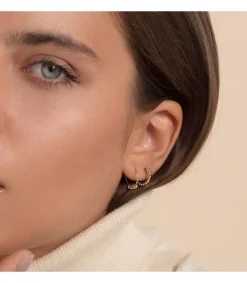 Pendientes Aros Bolitas Oro Amarillo 18K<Alda Joyeros Outlet