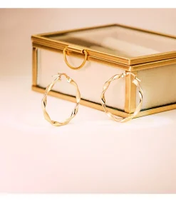 Pendientes Aros Oro 9K 29 Mm Gallonados<Alda Joyeros Cheap