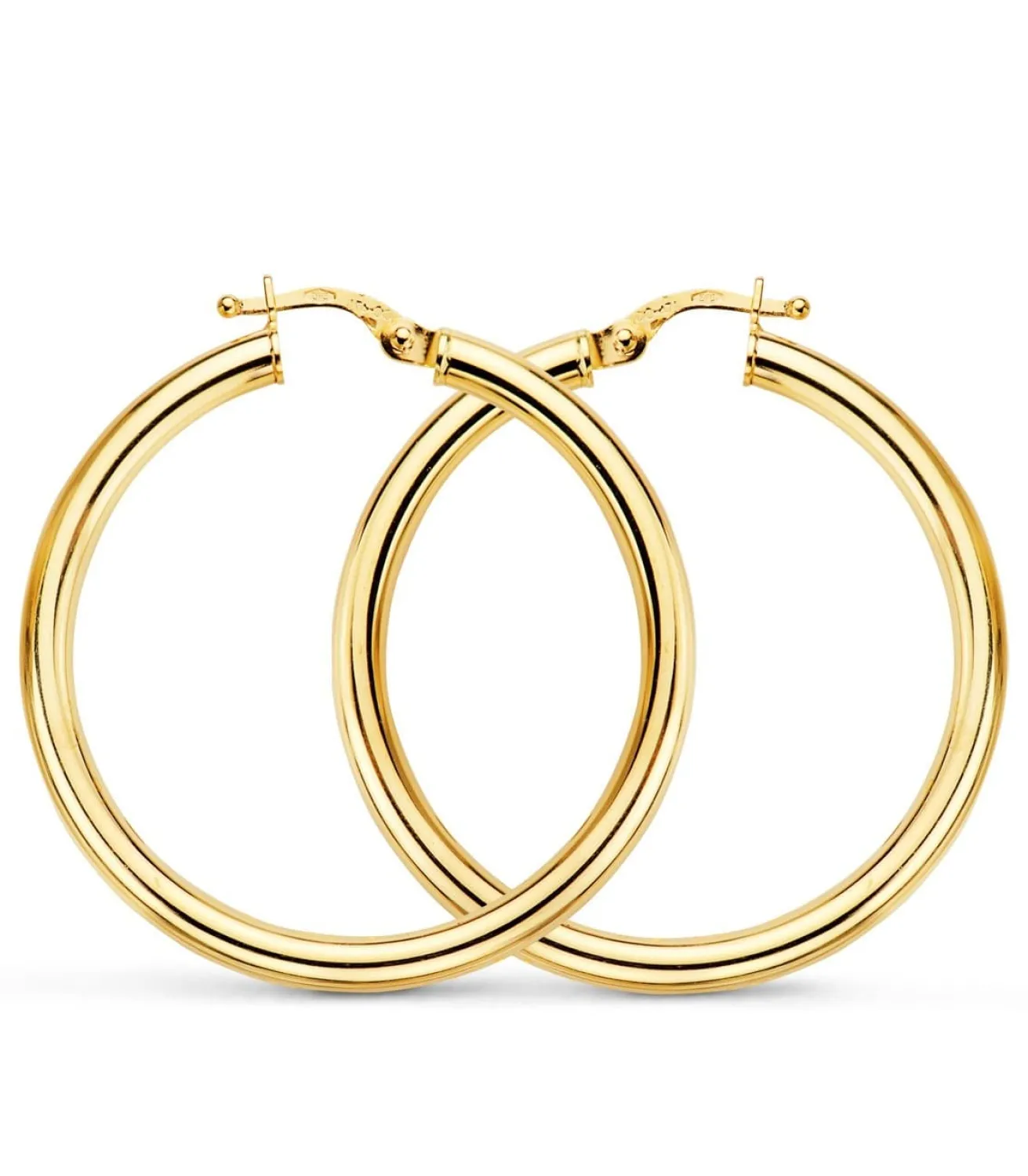 Pendientes Aros Oro 9K 35X3 Mm<Alda Joyeros Fashion