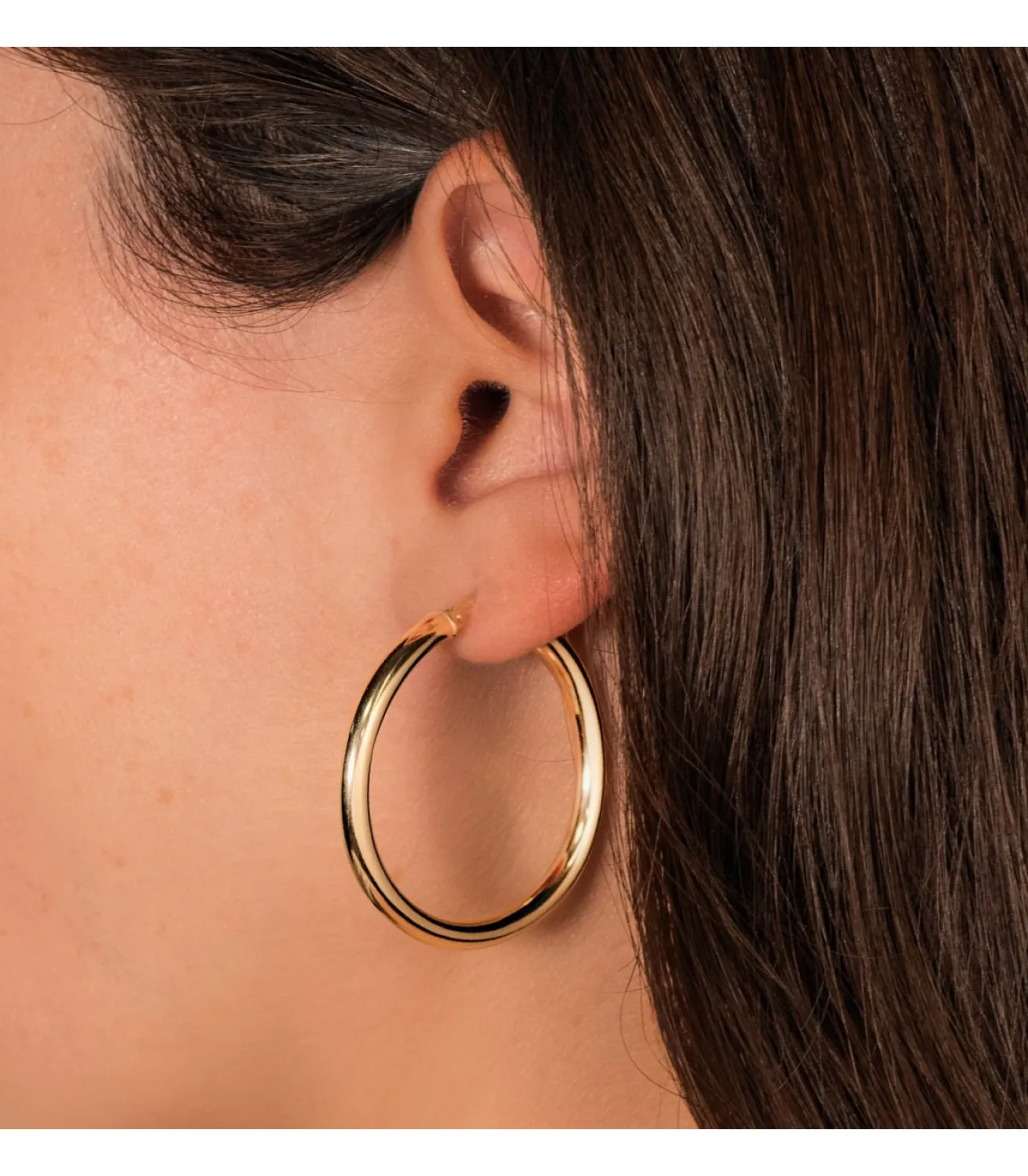 Pendientes Aros Oro 9K 35X3 Mm<Alda Joyeros Fashion