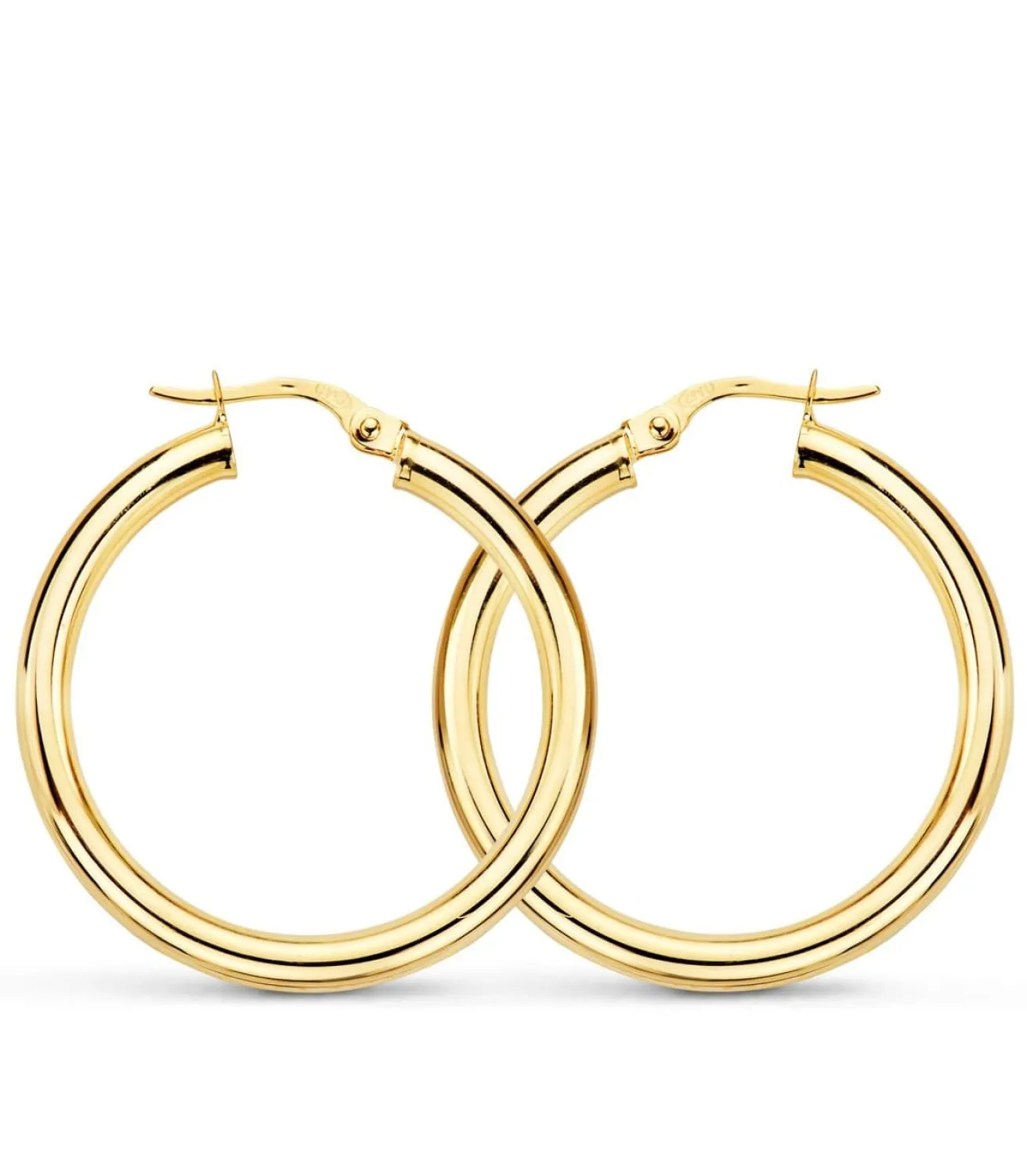 Pendientes Aros Oro 9K 31X3 Mm<Alda Joyeros Outlet