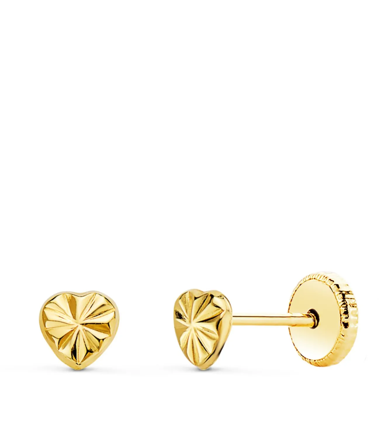 Pendientes Bebé Corazon Ondas Oro 18K 4Mm<Alda Joyeros Sale