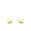 Pendientes Bebé Mariposas Oro Amarillo 18K Lisos<Alda Joyeros Hot
