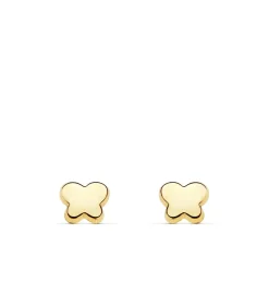 Pendientes Bebé Mariposas Oro Amarillo 18K Lisos<Alda Joyeros Hot