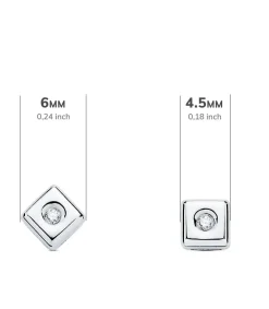 Pendientes Cherie Diamantes 0.030 Qtes. Ob 18K<Alda Joyeros Best Sale