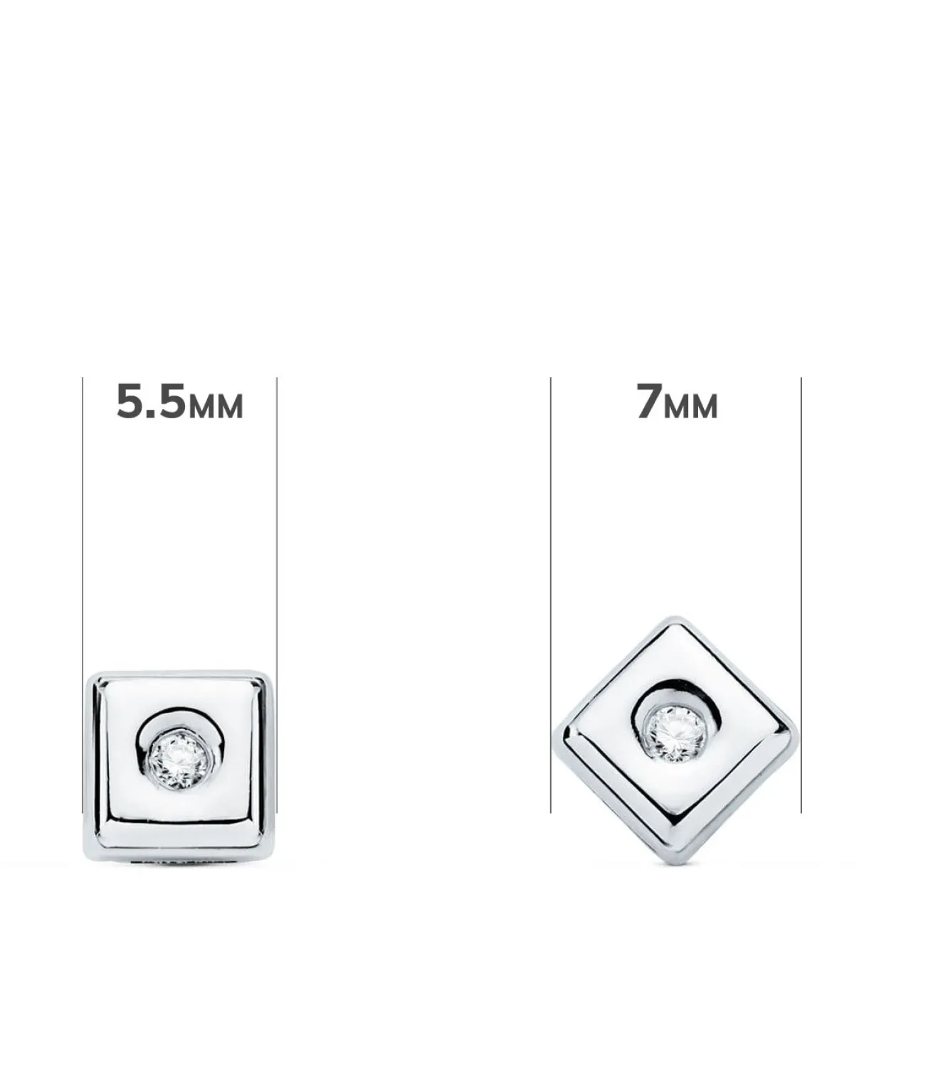 Pendientes Cherie Diamantes 0.040 Qtes. Ob 18K<Alda Joyeros Outlet