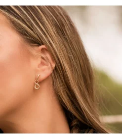 Pendientes Colgantes Mujer Infinito Oro 18K<Alda Joyeros Cheap