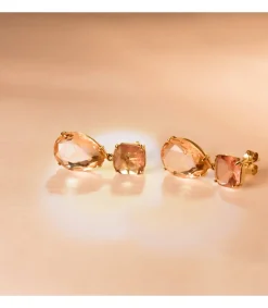 Pendientes Colorado Oro Amarillo 18K Piedras<Alda Joyeros Best
