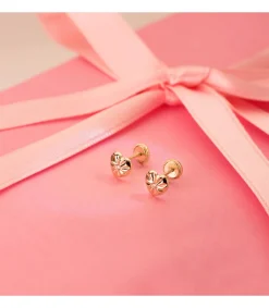 Pendientes Corazon Ondas Oro Amarillo 18K 6Mm<Alda Joyeros Flash Sale