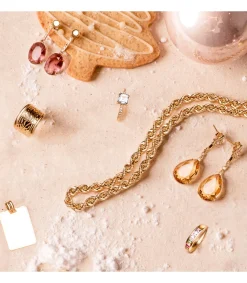 Pendientes Dakota Oro Amarillo 18K Piedra Champagne<Alda Joyeros Cheap