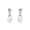 Pendientes De Madame Margot Oro Blanco 18K Perla<Alda Joyeros Best Sale