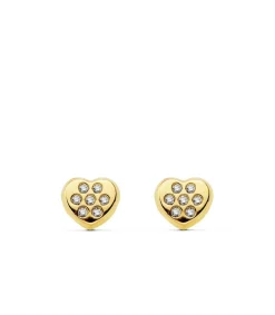 Pendientes De Niña Oro America Corazon<Alda Joyeros Flash Sale