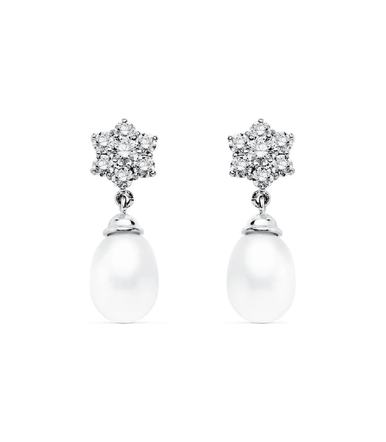 Pendientes De Novia Ana Estuardo Oro Blanco 18K Perla<Alda Joyeros Online