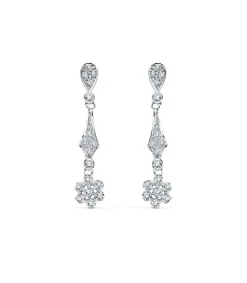 Pendientes De Novia Condesa De Mansfield Oro Blanco 18K<Alda Joyeros Clearance