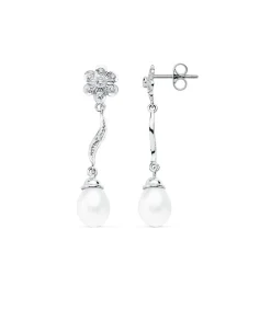 Pendientes De Novia Dame Heidi Oro Blanco 18K Perla Cultivada<Alda Joyeros Clearance