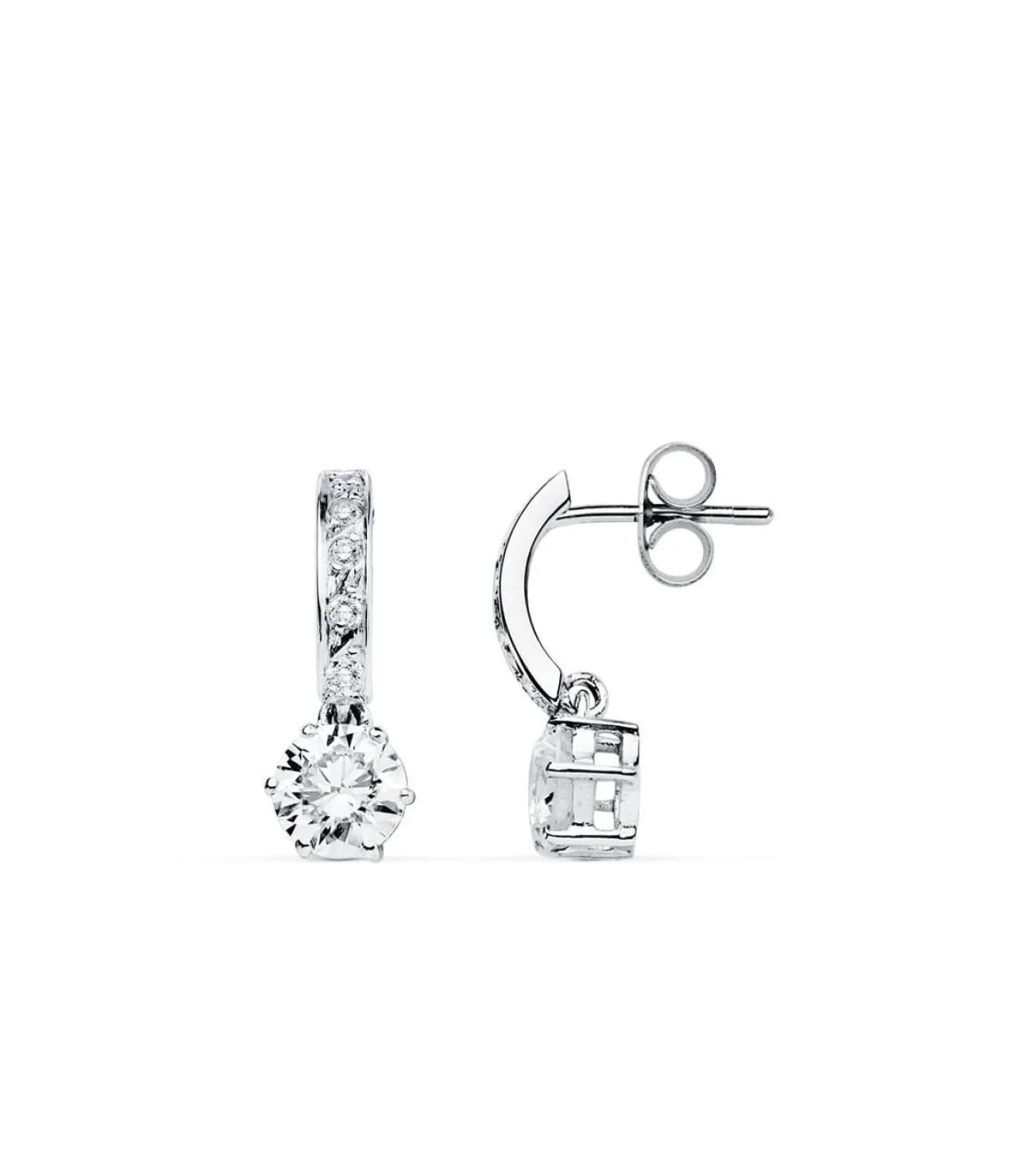 Pendientes De Novia Duquesa D'Aiguillon Oro Blanco 9K<Alda Joyeros Best