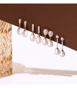 Pendientes De Novia Giselle Oro Blanco 18K Perla<Alda Joyeros Hot