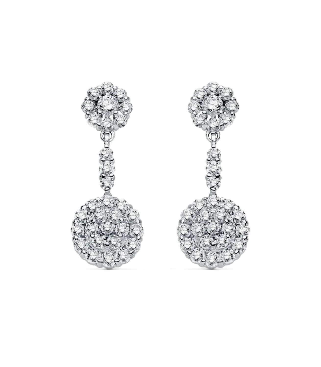 Pendientes De Novia Lady Wendy Oro Blanco 18K<Alda Joyeros Store