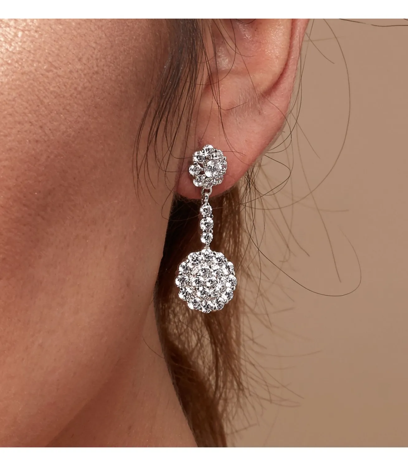 Pendientes De Novia Lady Wendy Oro Blanco 18K<Alda Joyeros Store