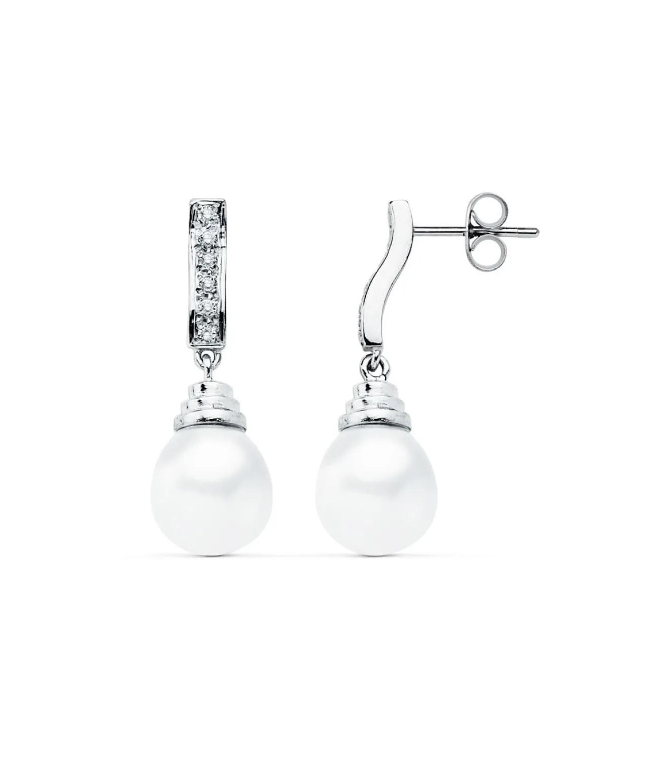 Pendientes De Novia Lady Denisse Oro Blanco 18K Perla Cultivada<Alda Joyeros Cheap
