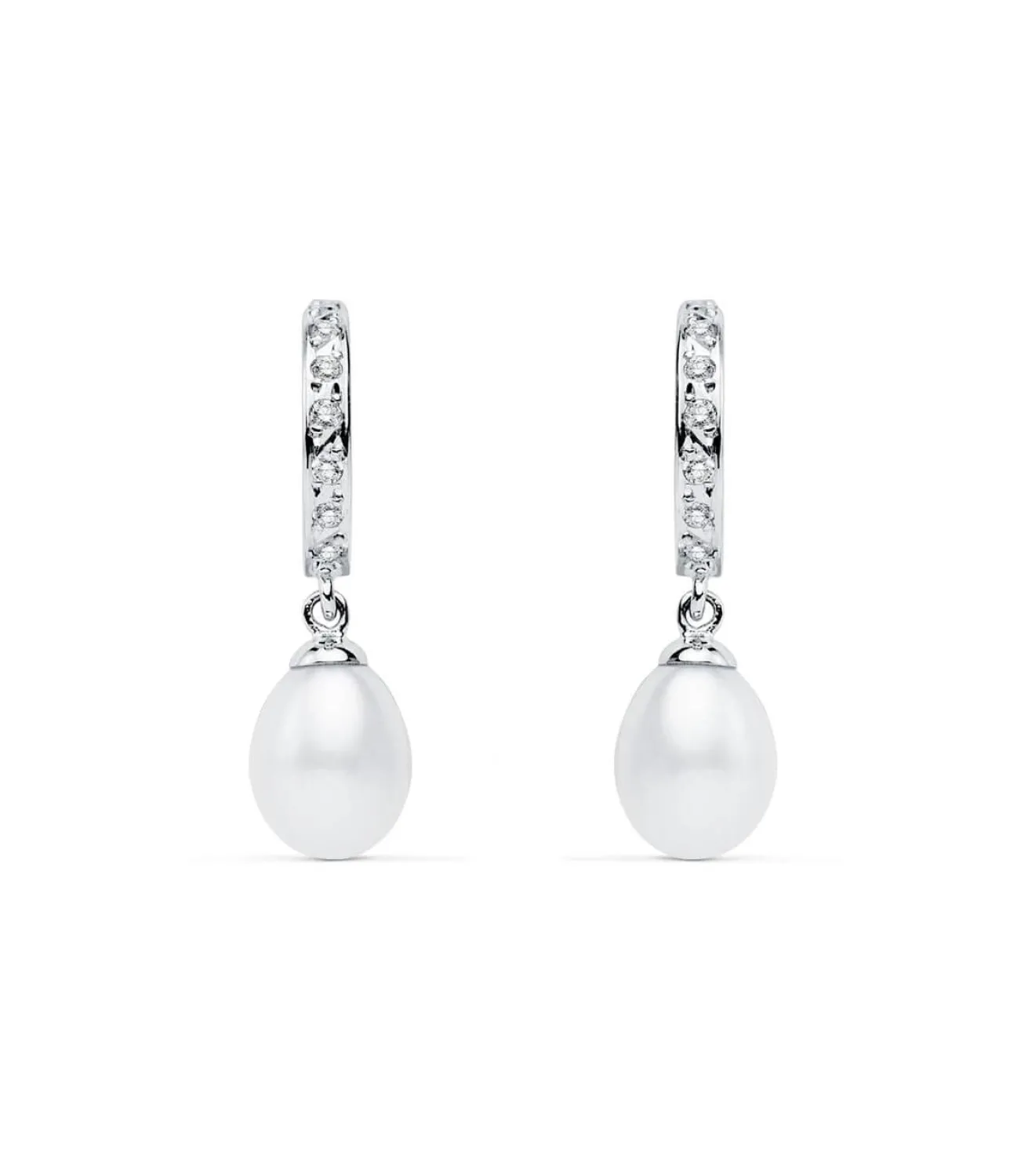 Pendientes De Novia Lady Thyra Oro Blanco 9K Perla<Alda Joyeros New