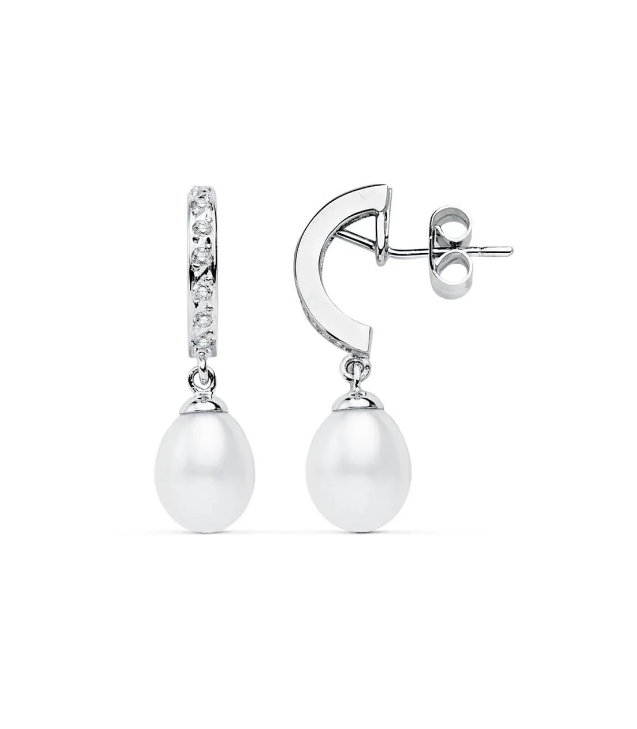 Pendientes De Novia Lady Thyra Oro Blanco 9K Perla<Alda Joyeros New