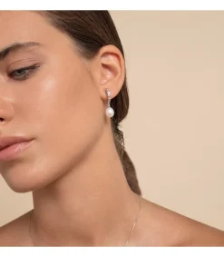 Pendientes De Novia Lady Thyra Oro Blanco 9K Perla<Alda Joyeros New