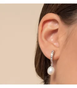 Pendientes De Novia Lady Thyra Oro Blanco 9K Perla<Alda Joyeros New