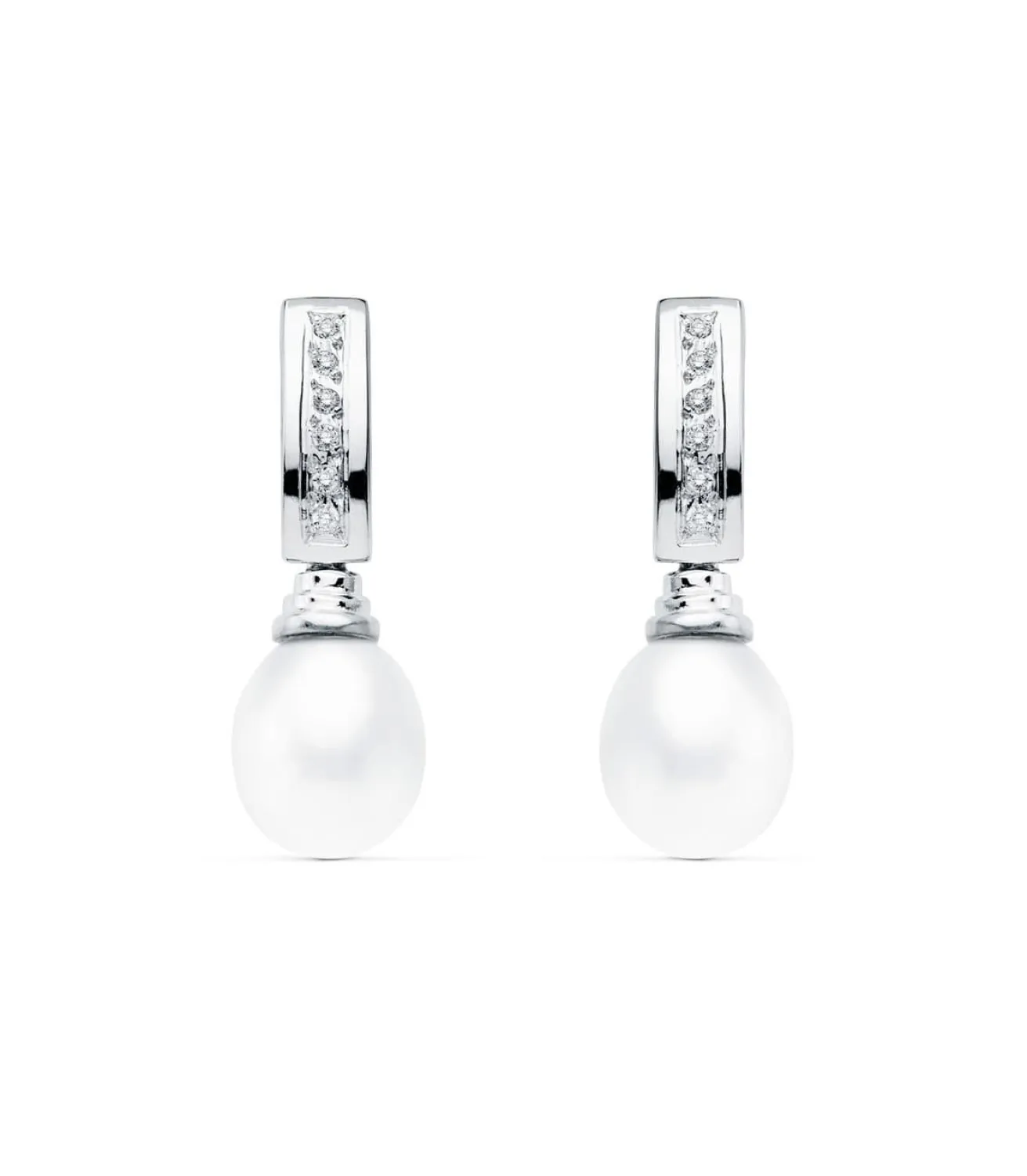 Pendientes De Novia Marta De Armagnac Oro Blanco 18K<Alda Joyeros Discount