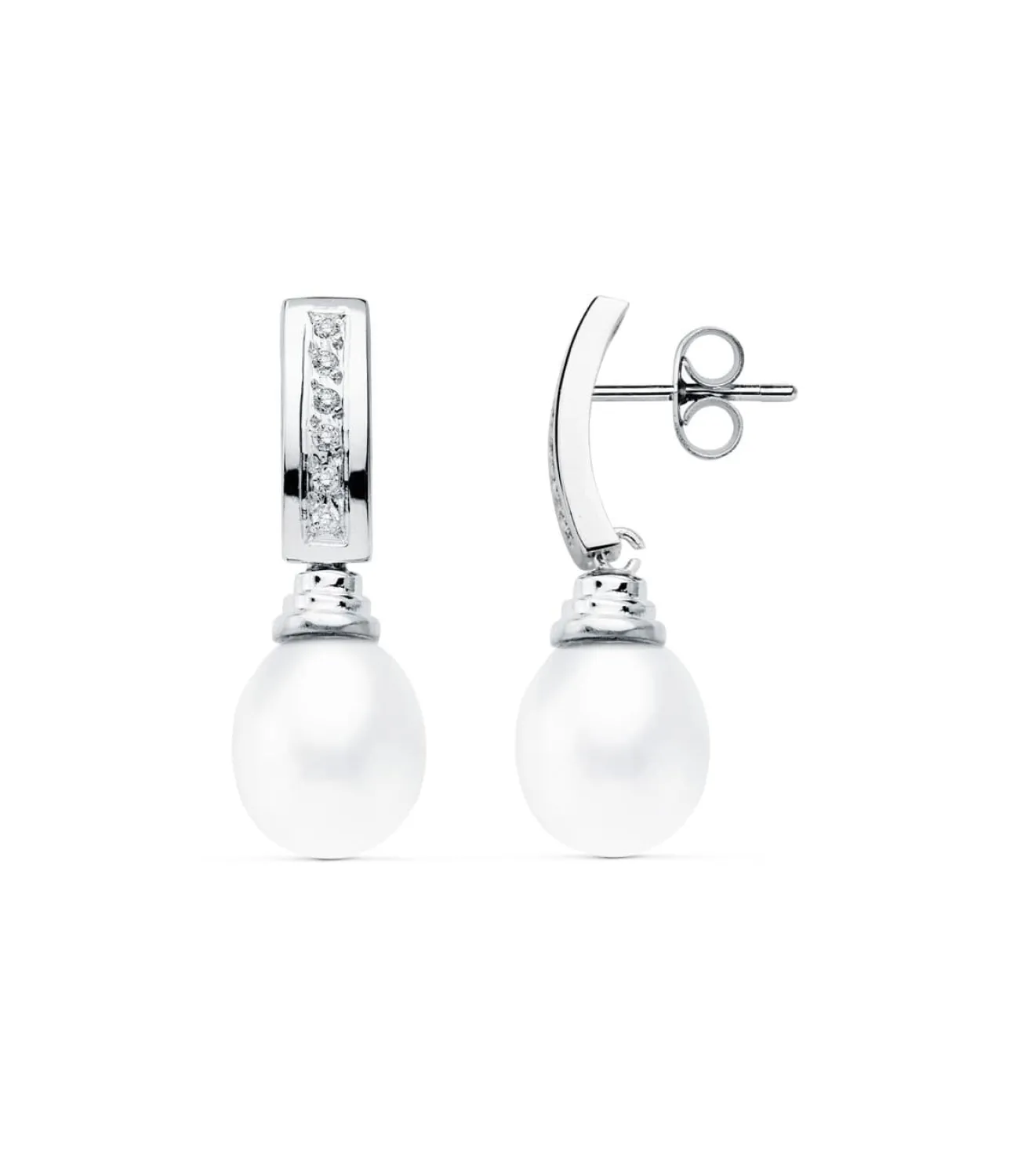 Pendientes De Novia Marta De Armagnac Oro Blanco 18K<Alda Joyeros Discount