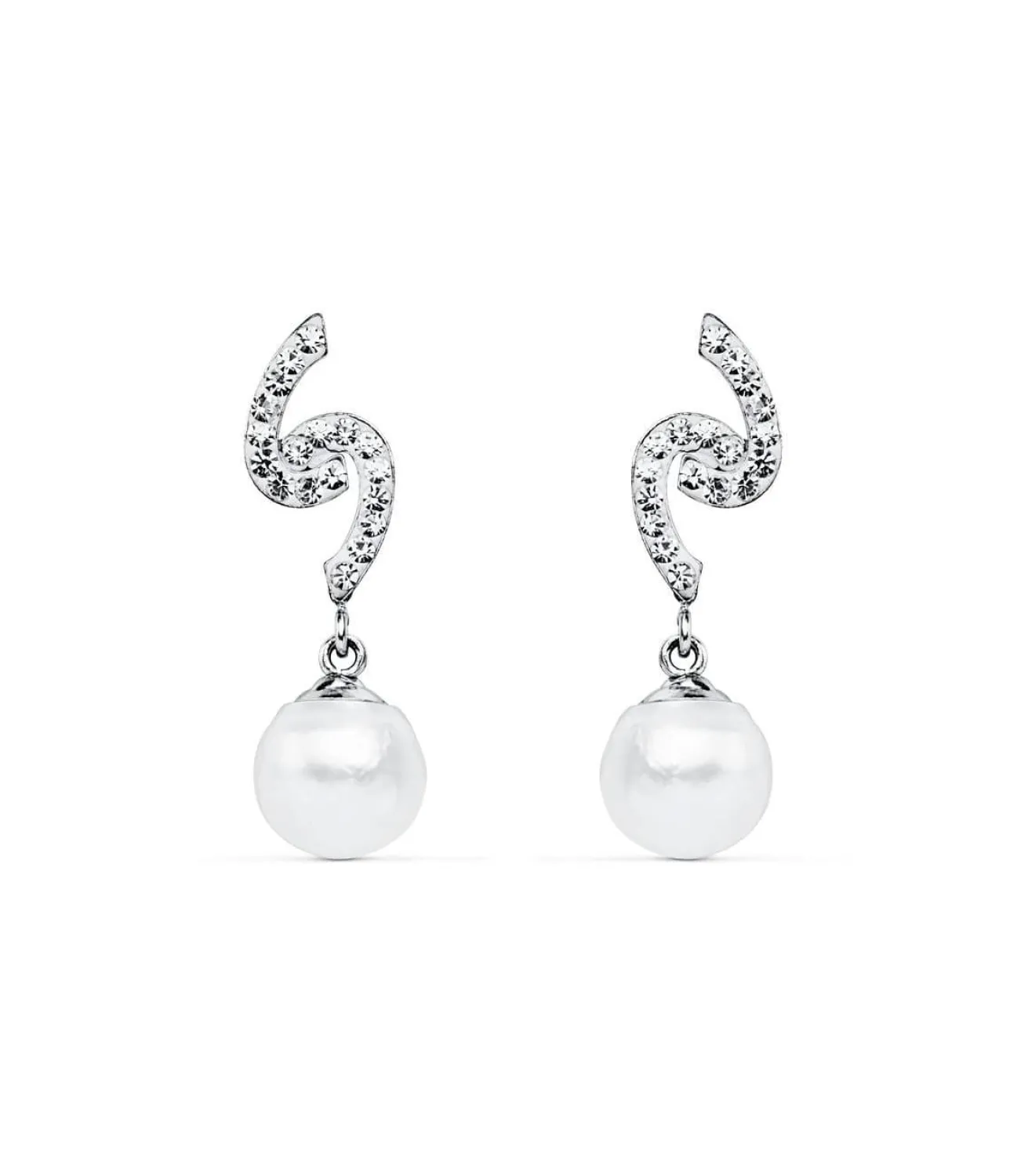 Pendientes De Novia Mary Adelaide De Cambridge Oro Blanco 9K Perla<Alda Joyeros Outlet