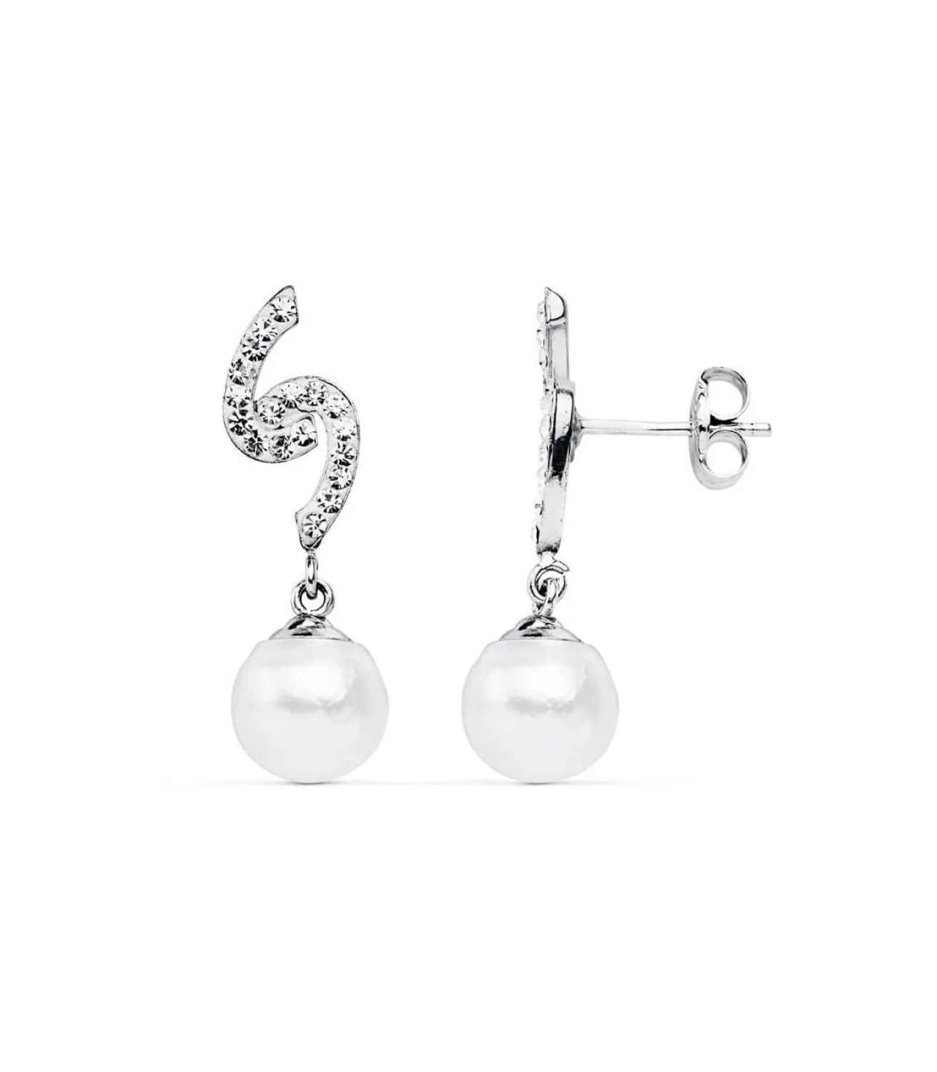 Pendientes De Novia Mary Adelaide De Cambridge Oro Blanco 9K Perla<Alda Joyeros Outlet