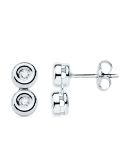 Pendientes Diamantes 0.080 Qtes. Ob 18K Chaton Doble<Alda Joyeros Fashion