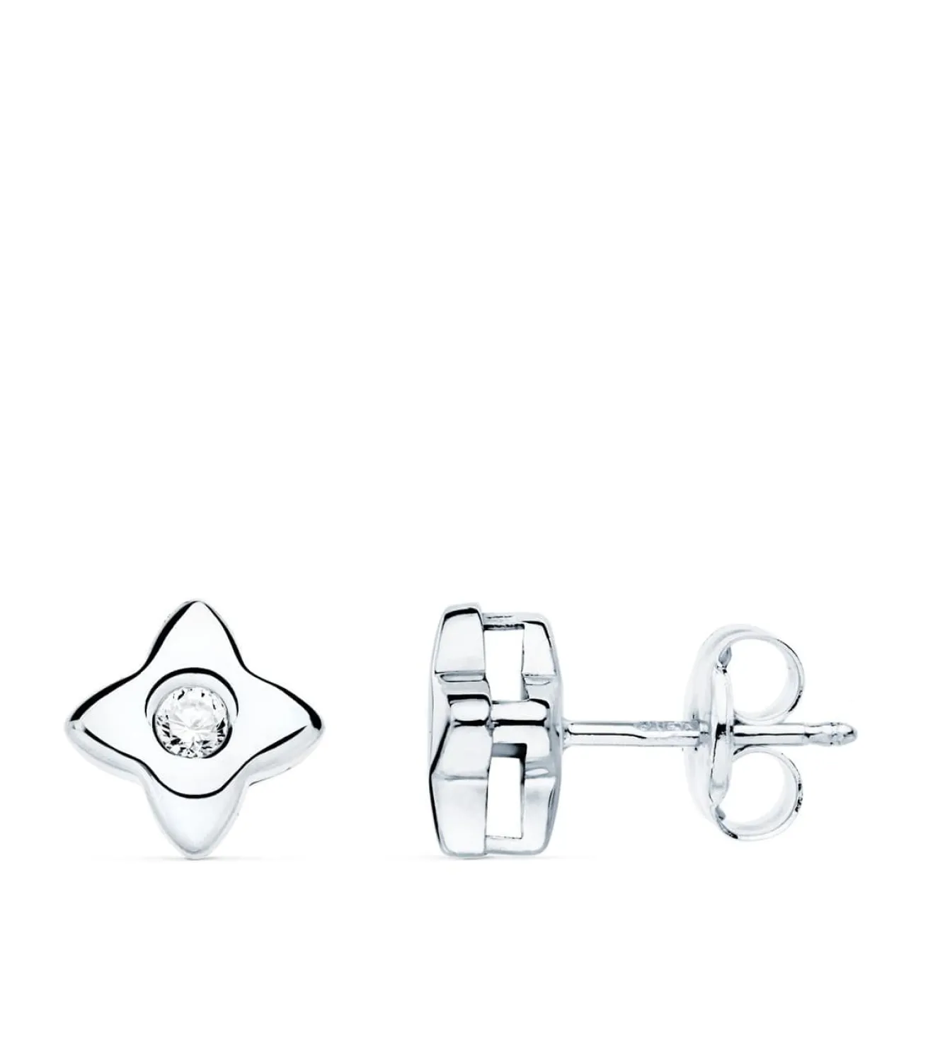 Pendientes Estrella Diamantes 0.100 Qtes. Ob 18K<Alda Joyeros Outlet