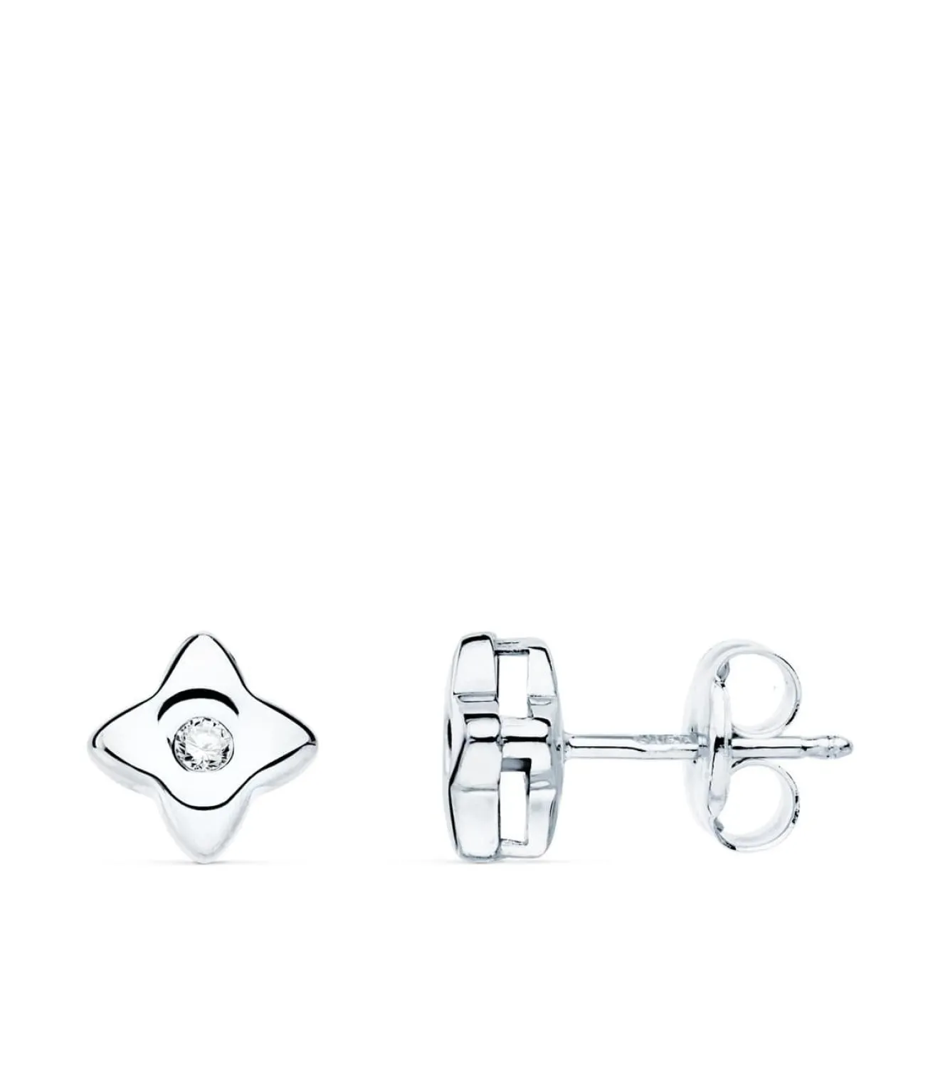 Pendientes Estrella Diamantes 0.040 Qtes. Ob 18K<Alda Joyeros Cheap